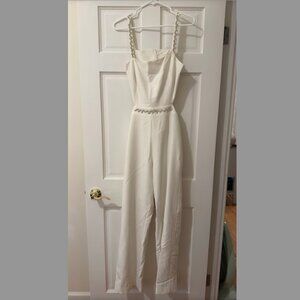 Floravere Jumpsuit, White, Size 12
